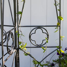Achla Designs Wrought Iron Quatrefoil Garden Trellis