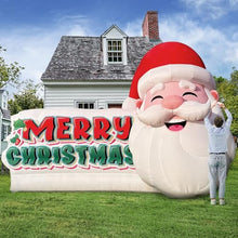 OZIS Giant Christmas Inflatable Santa Claus with LEDs Red