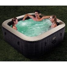 Intex PureSpa Plus Greystone Inflatable Outdoor Hot Tub Spa Gray