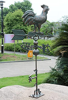 Weather Vane Vintage Home Large Design Cast Aluminium Wind Wind Direction (Color : 1 Size : 50cm W x 101.5cm H) (50cm W X 101.5cm H|1)