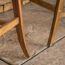 Christopher Knight Home Hermosa Acacia Wood Outdoor Barstools, 4-Pcs Set, Teak Finish