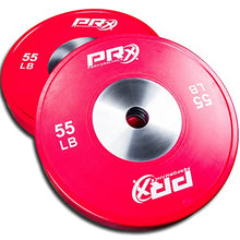 PRx Performance Elite Bumper Plate Pairs Steel Center Insert 55lb Pair