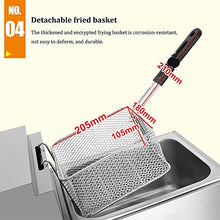 SHENGSHIYU 6l/12l Commercial Restaurant Professional Gas Fryer, Stainless Steel Table Top Single/Double Cylinder Lpg Fryer, Outdoor Stovetop with Fryer, Fried Chicken and Fish,Singletankfryer
