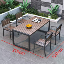 JOSOGO Patio Table and Chair Set, Patio Furniture Set Lightweight Outdoor Chairs and Table for Outside, Garden(R)