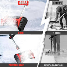 HYUIO Cordless Electric Snow Blower,Handheld Cordless Electric Snow Shovel,Cordless Handheld Electric Snow Thrower,with Adjustable Telescopic Pole,B