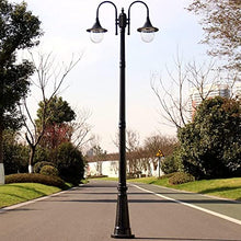 Post Lights Outdoor 230cm 90.55in Outdoor Lamp Post Light Garden Pillar Post Light Aluminum Exterior Path Pillar Lamp Bollard Path Lamp Mains Powered Street Light IP65 Post Light Pillar Lamp
