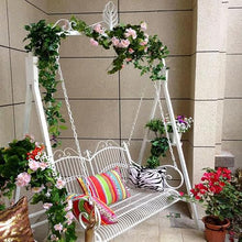 Wrought Iron Outdoor Swing, Double Balcony Hanging Chair, Hanging Basket, Garden and Indoor Rocking Chair, Wedding Decorations