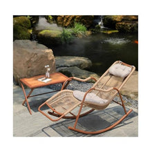 Rocking Patio Chairs, Anti Tipping Design Large Outdoor Rocking Chair, Suitable for Garden Porch Balcony Leisure Use(B,120 * 89 * 61cm)
