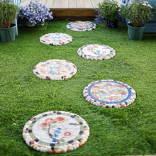 ZLyXZQG Outdoor Stepping Stones,1Pcs Stepping Stones for Garden,Paver Stones,Garden Stepping Stones Outdoor,Round Stepping Stones Decorative Garden Stones， Garden Decor Stepping Stone(1 Pack)