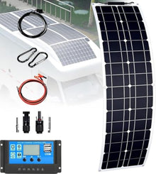 KZZAAO Ultra Light Flexible Solar Panel Bendable 200W