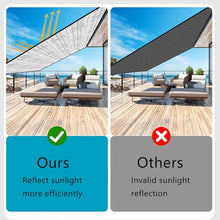 Reflective Aluminet Shade Cloth with Grommets, 90% UV Block Silver Aluminum Sun Shade Netting, Outdoor Sun Shade Cover, for Cars, Dogs, RVs, Patio & Outdoor Use