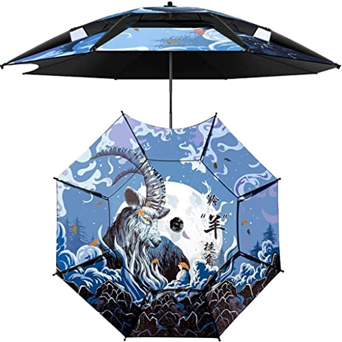 MDybf Patio Parasol Personalized outdoor sunscreen umbrellas, 360 degree universal umbrella for park camping, easy to install (Color : A, Size : 2.4m/7.9ft)