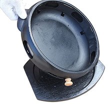 Charcoal Grill Cast Iron Desk Tabletop Barbecue Stove BBQ Tool For Outdoor Garden Camping Picnic Portable Charcoal BBQ Grill Outdoor Cooking Picnic Barbecue (Color : Black Size : 34x34x12cm)