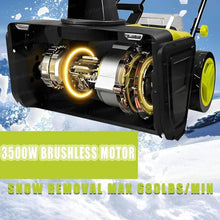 40v Battery Powered Cordless Snow Blower,Lithium Battery Snow Blower 4Batteries