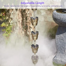 HCZKIUJ Decorative Rain Chain for Eaves Drainage, Enhances Garden and Courtyard Aesthetics with Elegant Water Flow (6.5m (21.3ft))