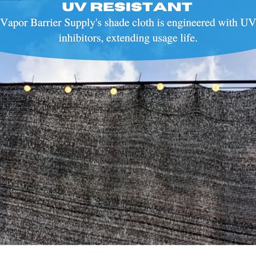 Generic VBS Black Shade Cloth 80% Privacy Screen 26' x 175'
