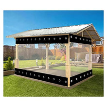 Outdoor Transparency Tarpaulin, Splicing PVC Curtain Windproof Panels, for Patio Pergola LOTCX(8.5x3m/27.88x9.84ft)