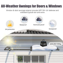 JYJNHOME 48x60 Inch Awning for Door Entrance,Polycarbonate Window Canopy Exterior Overdoor Shelter with Drainage,UV,Rain,Snow,Sun Shade Protection Outdoor Awnings for Outside,Patio,Porch,Deck,House
