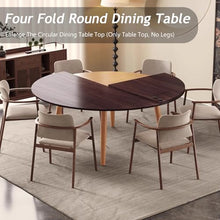 ZDJZMGZ Portable Large Round Wood Table Top, 79'' Folding Circle Table for Kitchen, Dining, Patio, Banquet - Versatile Desktop Replacement, Natural Finish