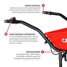 Electric Utility Cart 40V Battery-Powered Wheelbarrow 570-lb. Bucket Capacity