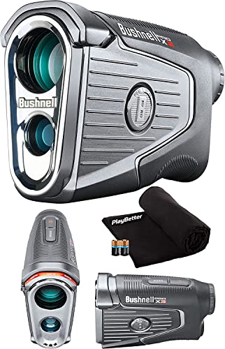 PlayBetter Bushnell Golf Pro X3 Laser Rangefinder with Slope - Tour Legal Laser Distance Measure Device - PlayBetter Bundle