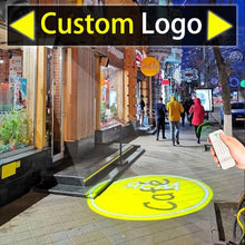COLIFINE 110W GOBO Projector Custom Logo Led Light HD Image for Business Indoor Outdoor Ip67 Waterproof Rotating Advertising Projection Light for Floor Wedding (Black)