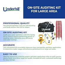 Underhill AuditMaster Commercial Sprinkler Performance Auditing Testing Kit Black