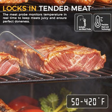 Pellet Smoker with Cover, Electric Wood Pellet Smoker Grill With Meat Probe and Hook, 616 Sq in Cooking Area LED Display Temperature Control, Outdoor Cooking, Patio, Garden Barbecue