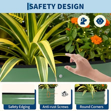 6 Pack Galvanized Oval Raised Garden Bed, Rustproof Metal Planter for Vegetables & Herbs