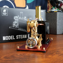 Karoyd RW-BL1K Mini Steam Engine, Reversible Reciprocating Single-Cylinder Live Engine and Boiler Model Kit for Steam Boat Collectors
