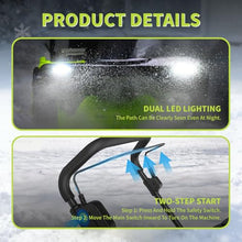 KUSOLE Cordless Snow Blower, 20 inches Wide, 10 inches deep, Maximum Snow-Throwing Distance 33 feet, 3500W brushless Motor. 2batteries