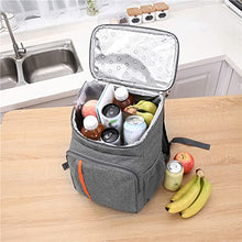 OBKSEB Large Capacity Lunch Backpack Picnic Warm Insulated Bag Leak Proof Thermal Outdoor Food Beverage Storage
