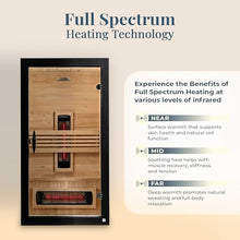 DYNAMIC SAUNAS Santorini Full Spectrum Infrared Sauna w/Red Light Therapy
