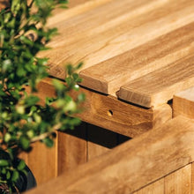 Ash & Ember Grade A Teak Planter Bench Set, 20" Seating Height, 3 Planter Boxes, 2 Bench Seats, L-Shaped Planter Bench, Weather-Resistant Premium Teak Wood Furniture, Outdoor Patio Bench
