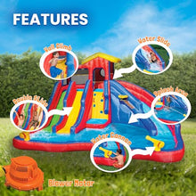 BANZAI Hydro Blast Inflatable Water Park for Kids Multicolor