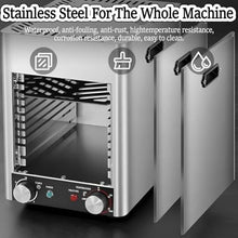 PweKzxt Commercial Steak Oven, Electric Steak Broiler,Tier Stainless Steel Steak Grill with Timer, Adjustable Temperature, for Cooking Steak, Vegetables, Fruits B