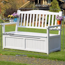 TBLOTYD Weatherproof Outdoor Storage Bench with Backrest & Armrests - Stylish Garden Seating for Balcony, Deck, Yard & Patio - Green Color, Perfect for Outdoor Spaces