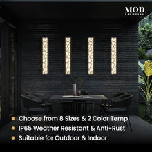 MOD LIGHTING Harper Waterproof Outdoor Wall Light, 94", 1-Pack, Warm White