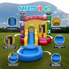 Sports Combo Inflatable Water Slide for Kids with Splash Pool and Basketball Hoop | 26ft x 12ft x 14ft | Commercial Grade Backyard Water Park | Wet or Dry Play | Blower and Storage Bag Included
