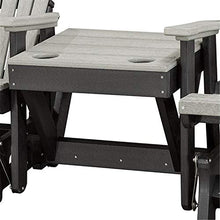 American Furniture Classics Double Center Table Glider Light Gray