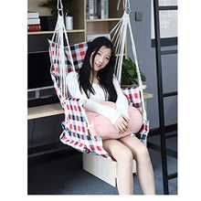 AFPSDLFJDLS Hammock Chair Swing Seat for Garden - Heavy Duty Hanging with Wood Armrest, 264lbs Capacity