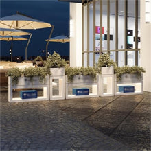 Outdoor large flower box Solar Light Planter Box Landscape Flower Bed
