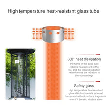 Outdoor Heaters for Patio, Stainless Steel Standing, Gas Patio Heater Floor-Standing, Outdoor Heater Commercial Patio Heater, Suitable for Deck, Garden and Porch Brown