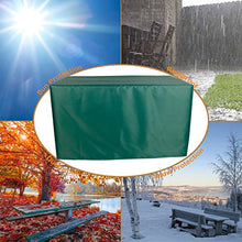 Outdoor 79x39x31in Patio Furniture Cover Green Rectangle Square for Outdoor Table Chair Sofa with Storage Bag 420D Oxford Fabric Waterproof Heavy Duty Durable (Picture Color 118x118x39in)