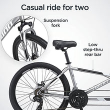 Schwinn Twinn Classic Tandem Adult Beach Cruiser Bike Grey