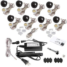 DEKOR Recessed LED Stair Lights, Deck Step Lights, Indoor Kit, Black US