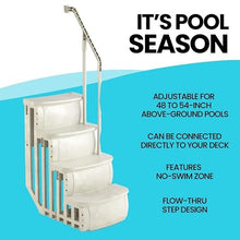 24 Inch Wide Swimming Pool Ladder for 48 to 54-inch Wall Height Pools