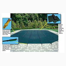 Blue Wave Arctic Armor Mesh Rectangular Safety Cover 18ft x 36ft Green