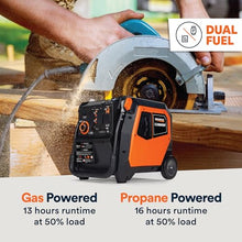 Generac 3,800 Watt Dual-Fuel Portable Inverter Generator, Electric Start