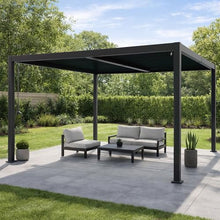 Kozyard Outdoor Louvered Pergola 12' x 12' Sun Shade Aluminum Patio Shelter